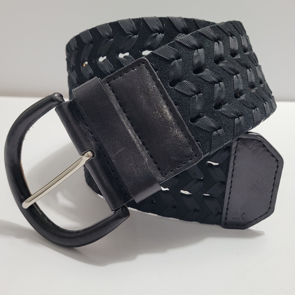 Calvin Klein Black Woven Belt